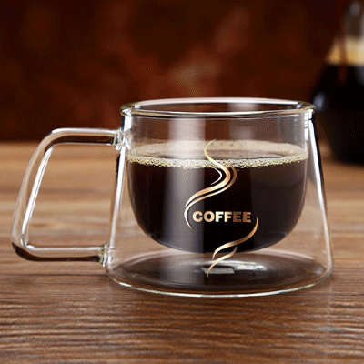 কাঁচের coffee cup