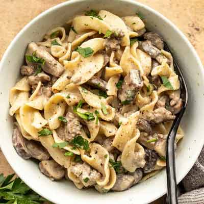 Beef and Mushroom Pasta